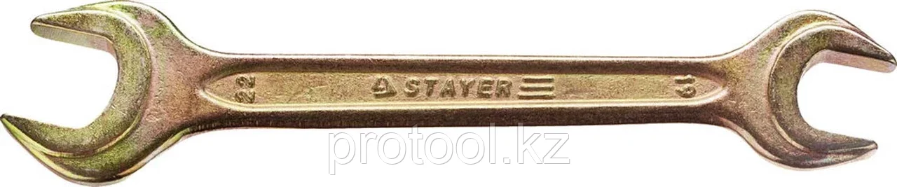 STAYER 19х22 мм, Hi-Q Сталь, оцинкованный, гаечный ключ рожковый 27038-19-22 Master - фото 1 - id-p90082822