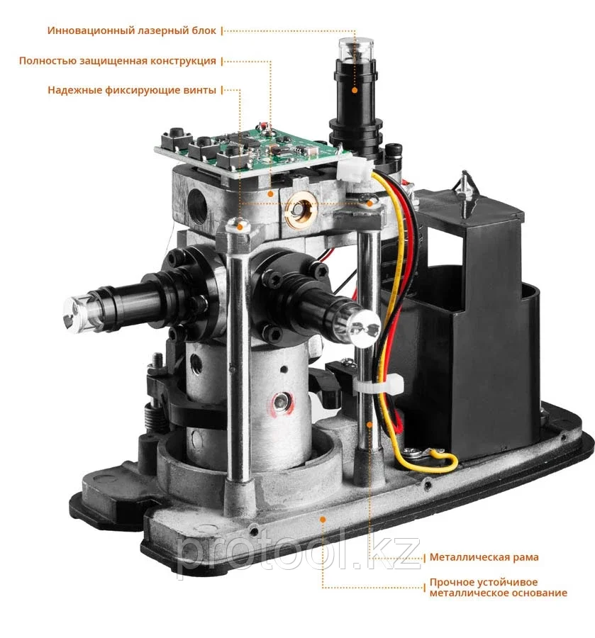 KRAFTOOL 20-70 м, 360 градусов, (детектор), сверхъяркий, IP54, точн. 0,2 мм/м, в сумке, нивелир лазерный 34640 - фото 4 - id-p90081733