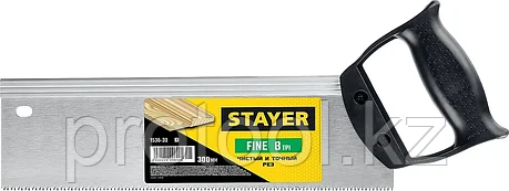 STAYER 8 TPI, 300 мм, ножовка с обушком для стусла (пила) Fine 1536-30_z01, фото 2