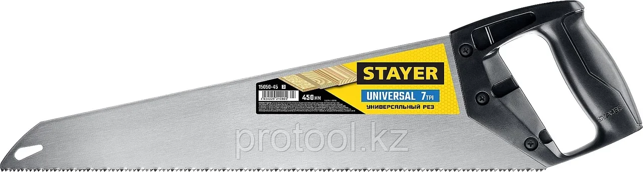STAYER 7 TPI, 450мм, ножовка универсальная (пила) Universal 15050-45_z03