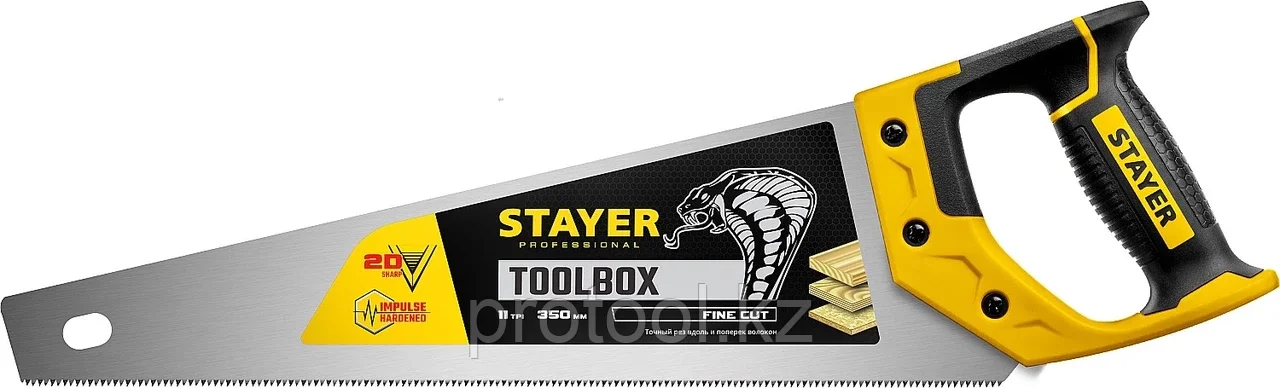 STAYER 11 TPI, 350 мм, ножовка многоцелевая (пила) Cobra TOOLBOX 2-15091-45_z01 - фото 1 - id-p90083698