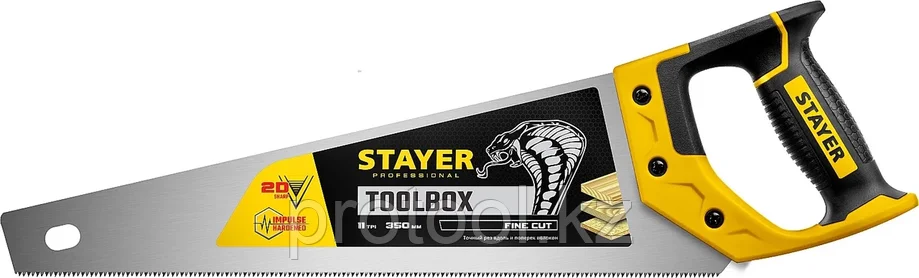 STAYER 11 TPI, 350 мм, ножовка многоцелевая (пила) Cobra TOOLBOX 2-15091-45_z01, фото 2