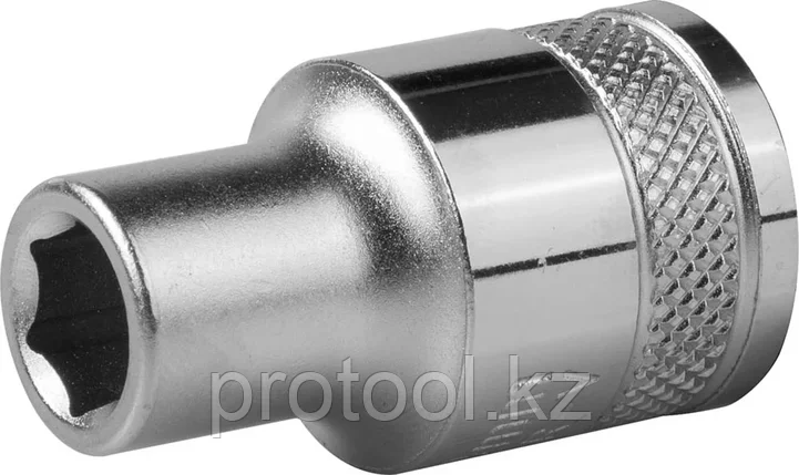 KRAFTOOL 1/2", 9 мм, Cr-V сталь, хромированная, торцовая головка 27805-09_z01, фото 2