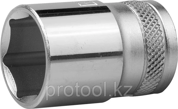 KRAFTOOL 1/2", 19 мм, Cr-V сталь, хромированная, торцовая головка 27805-19_z01, фото 1