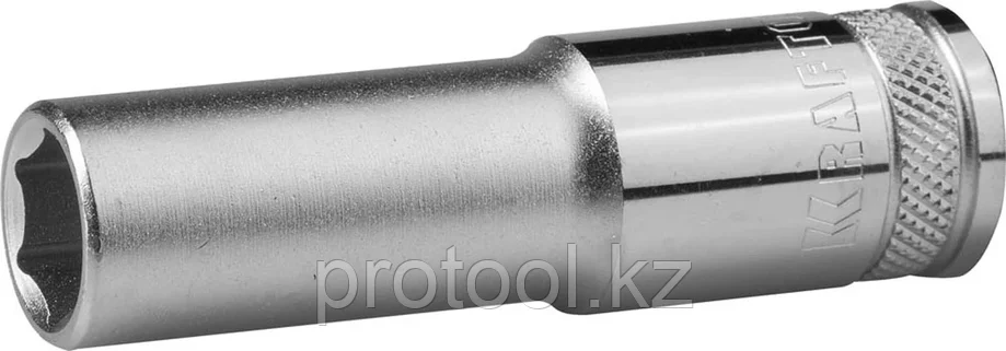 KRAFTOOL 1/2", 12 мм, Cr-V сталь, хромированная, торцовая головка удлиненная 27807-12_z01, фото 2