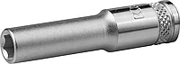 KRAFTOOL 1/4", 6 мм, Cr-V сталь, хромированная, торцовая головка 27817-06_z01