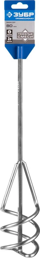 ЗУБР 80х400 мм, шестигранный хвостовик, миксер для песчано-гравийных смесей 06033-08-40_z02 Профессионал - фото 2 - id-p90084719