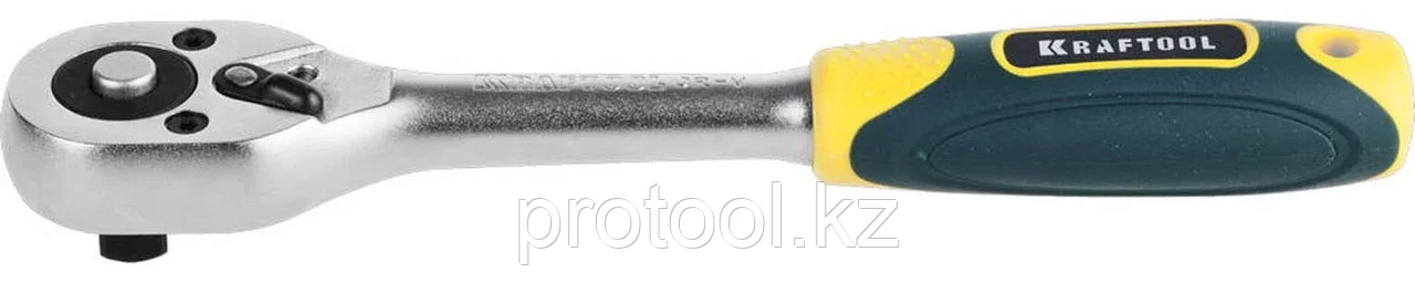 KRAFTOOL 3/8", 72 зубца, Cr-V сталь, трещотка для торцовых головок 27791-3/8_z02 - фото 1 - id-p90081791