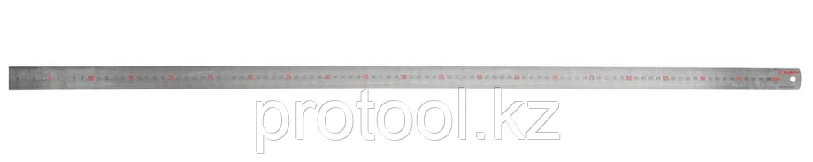 ЗУБР 100 см х 1.2 мм, линейка измерительная двусторонняя двухцветная 34280-1.2-100, фото 2