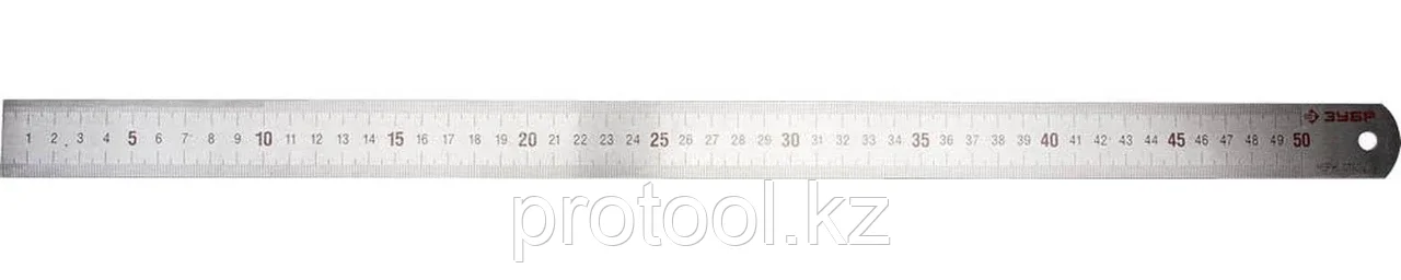 ЗУБР 50 см х 1 мм, линейка измерительная двусторонняя двухцветная 34280-1-050 - фото 1 - id-p90085504