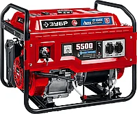 ЗУБР 5.5 кВт, с электростартером, (бензин / газ), генератор гибридный СГ-5500Е Мастер