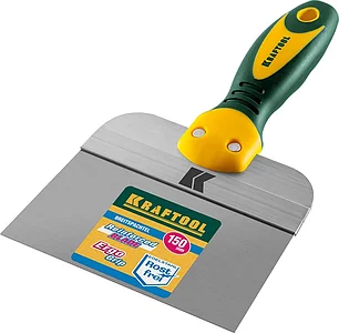 KRAFTOOL 150 мм, нержавеющее полотно, двухкомпонентная рукоятка, шпатель фасадный 10036-150, фото 2