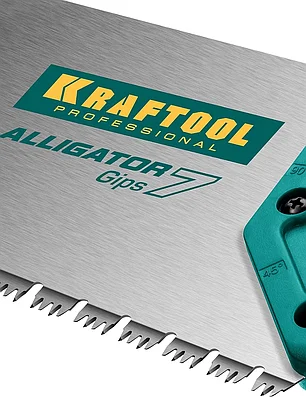 KRAFTOOL 7 TPI, 550 мм, ножовка для гипса Alligator GIPS 15210, фото 2
