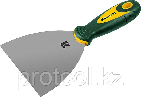KRAFTOOL 125 мм, нержавеющее полотно, двухкомпонентная рукоятка, шпательная лопатка 10035-125, фото 2