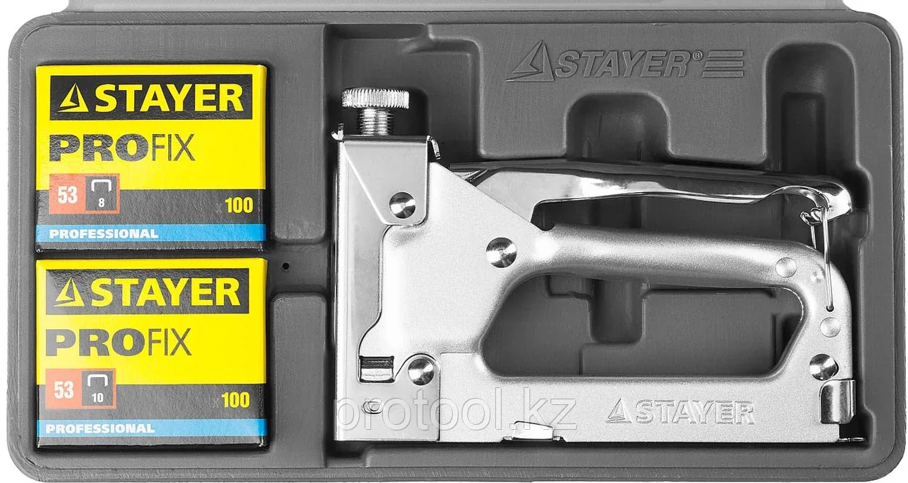 STAYER скобы 53, набор, степлер в кейсе Pro 53 3150-H4_z01 - фото 10 - id-p90082928