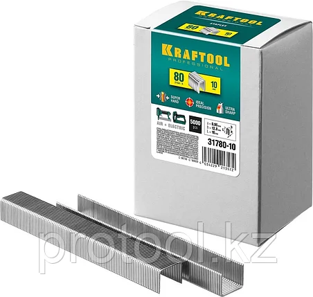 KRAFTOOL скобы тип 80, 10 мм, скобы для степлера 31780-10, фото 2