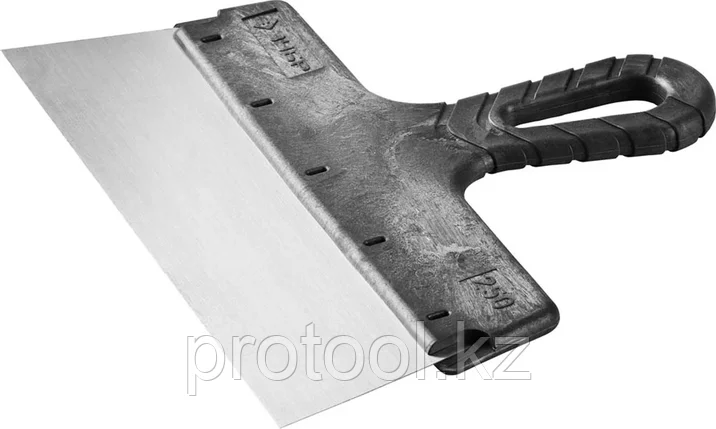 ЗУБР 250 мм, стальное полотно, пластмассовая рукоятка, шпатель фасадный 10052-25, фото 2