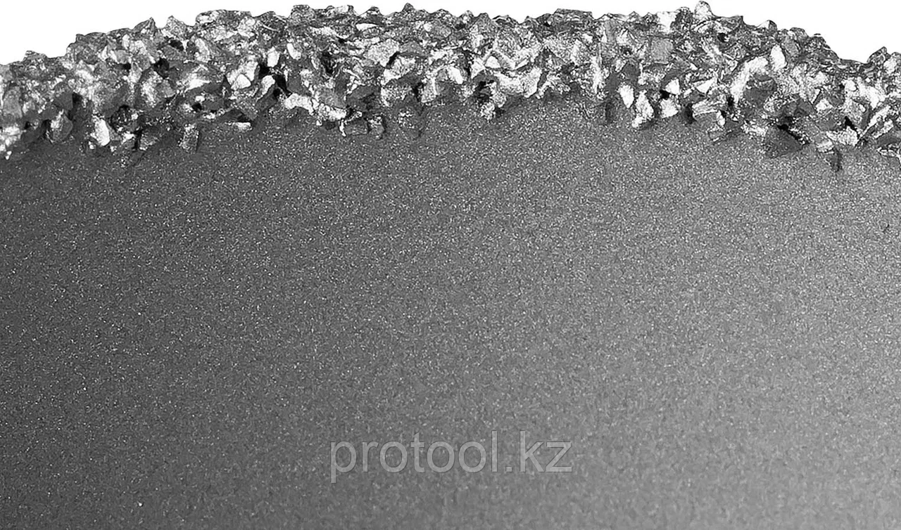 ЗУБР d 32 мм, L - 25 мм, карбид-вольфрамовая крошка, в сборе с державкой и сверлом, коронка-чашка - фото 5 - id-p90084818