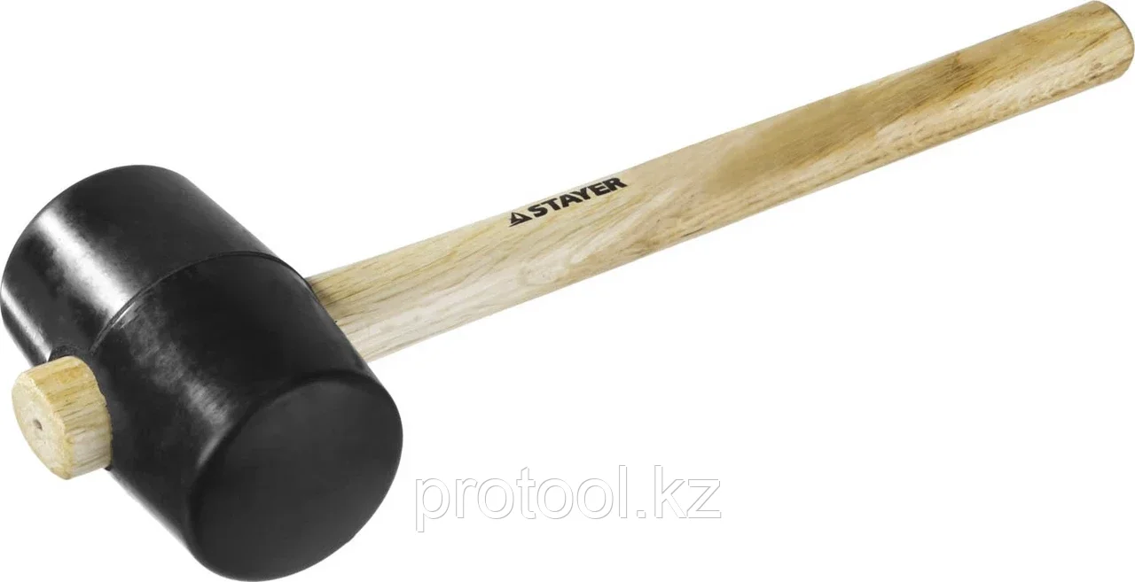 STAYER 680 г, киянка резиновая черная с деревянной ручкой 20505-75 - фото 1 - id-p90082991