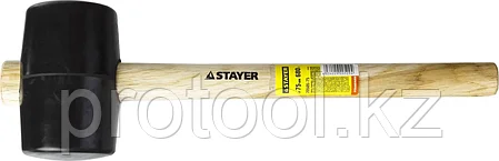 STAYER 680 г, киянка резиновая черная с деревянной ручкой 20505-75, фото 2