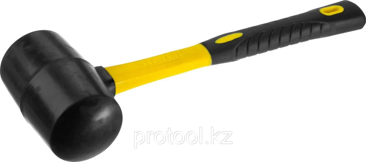 STAYER 450 г, киянка резиновая черная с фиберглассовой ручкой 2054-65 Профессионал