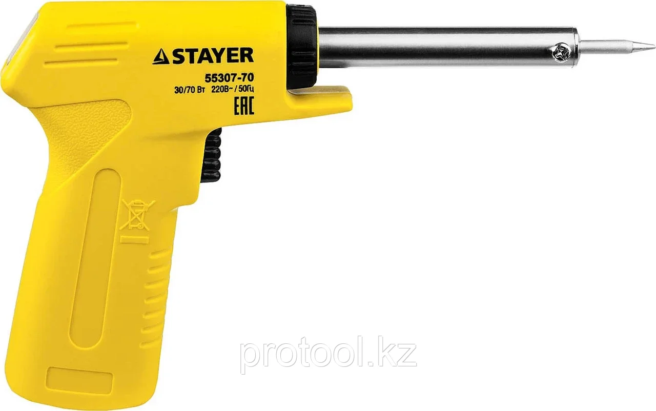 STAYER 30-70 Вт, 220 В, конус, двухкомпонентная рукоятка, электропаяльник Maxterm 55307-70 - фото 3 - id-p90083020