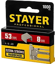 STAYER скобы тип 53 (A / 10 / JT21), 8 мм, 1000 шт., закаленные, особотвердые, скобы для степлера тонкие, фото 3