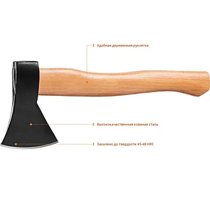 MIRAX 600 г., топор с деревянной рукояткой 360 мм 2060-06_z02, фото 4
