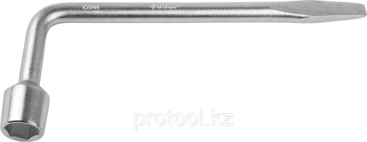 ЗУБР 22 мм, пруток O15 мм, хромированный, ключ баллонный Г-образный 2753-22_z02