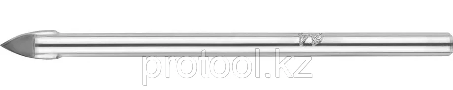 URAGAN  5 мм, 2-х резцовый, хвостовик цилиндрический, сверло по стеклу и кафелю 29830-05, фото 2