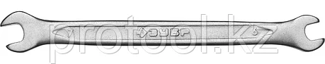 ЗУБР 6х7 мм, Cr-V сталь, хромированный, гаечный ключ рожковый 27010-06-07 Мастер, фото 2