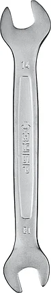 ЗУБР 13х14 мм, Cr-V сталь, хромированный, гаечный ключ рожковый 27010-13-14_z01 Профессионал, фото 2