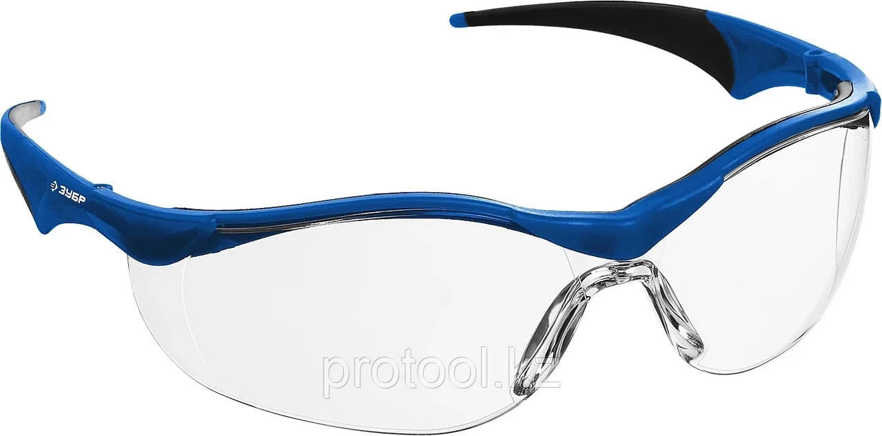 ЗУБР прозрачный, мягкие двухкомпонентные дужки, очки защитные Прогресс 7 110320_z01 - фото 1 - id-p90085685