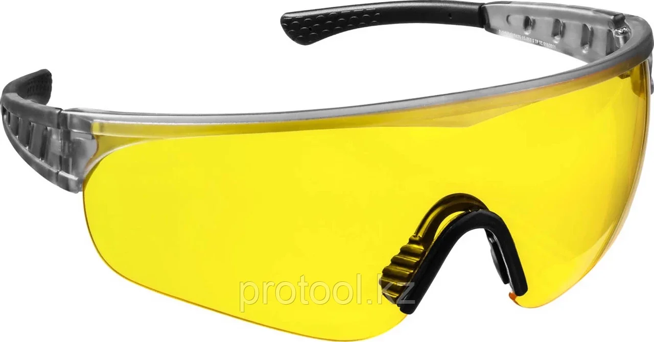STAYER жёлтый, мягкие двухкомпонентные дужки, очки защитные HERCULES 2-110435_z01 - фото 1 - id-p90083238