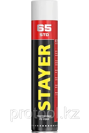 STAYER 800 мл, выход до 65 л, адаптерная, монтажная пена 41134, фото 2