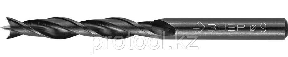 ЗУБР d=9 x 115/70 мм, М-образная заточка, спиральное сверло по дереву "Корона" 29421-115-09, фото 2