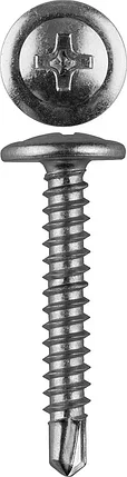 ЗУБР 51 х 4.2 мм ПШМ-С саморезы с прессшайбой и сверлом для листового металла 4-300210-42-051, фото 2