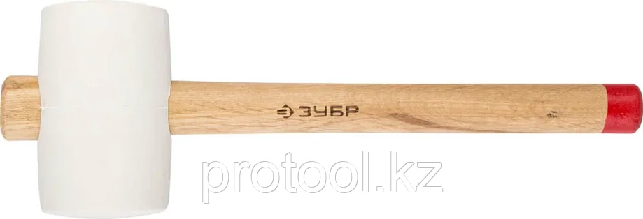 ЗУБР 340 г, киянка резиновая белая с деревянной ручкой 20511-340_z01, фото 2
