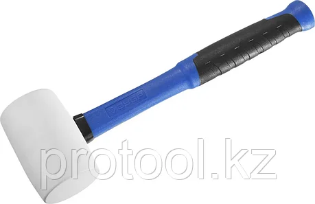 ЗУБР 450 г, киянка резиновая белая с фиберглассовой ручкой 20531-450_z02 Профессионал, фото 2