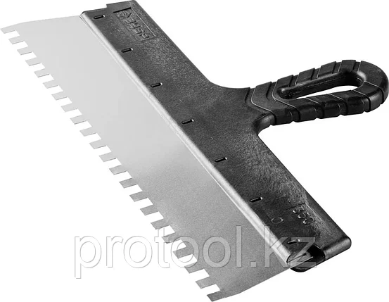 ЗУБР 350 мм, нержавеющая полотно, пластмассовая рукоятка, шпатель фасадный 10078-35-08, фото 2