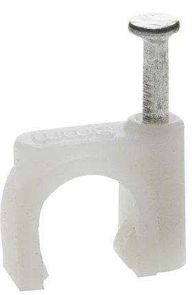 ЗУБР 5 мм, полиэтилен, 50 шт., скоба-держатель для круглого кабеля 45111-05, фото 2
