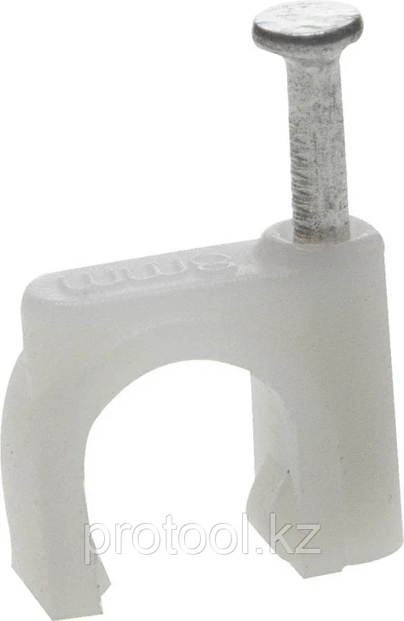 ЗУБР 8 мм, полиэтилен, 50 шт., скоба-держатель для круглого кабеля 45111-08