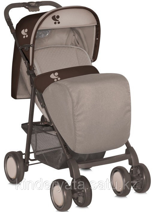 Коляска Lorelli AERO + накидка на ножки Бежево-коричневый / Biege&Brown 1539
