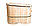 Кедровая фитобочка,  Полулежащая "Люкс", 115*78*140 см, PREMIUM, фото 3