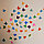Стикеры цветные клейкие неоновые 350 листов 1 цвет 70 листов бабочки, фото 9