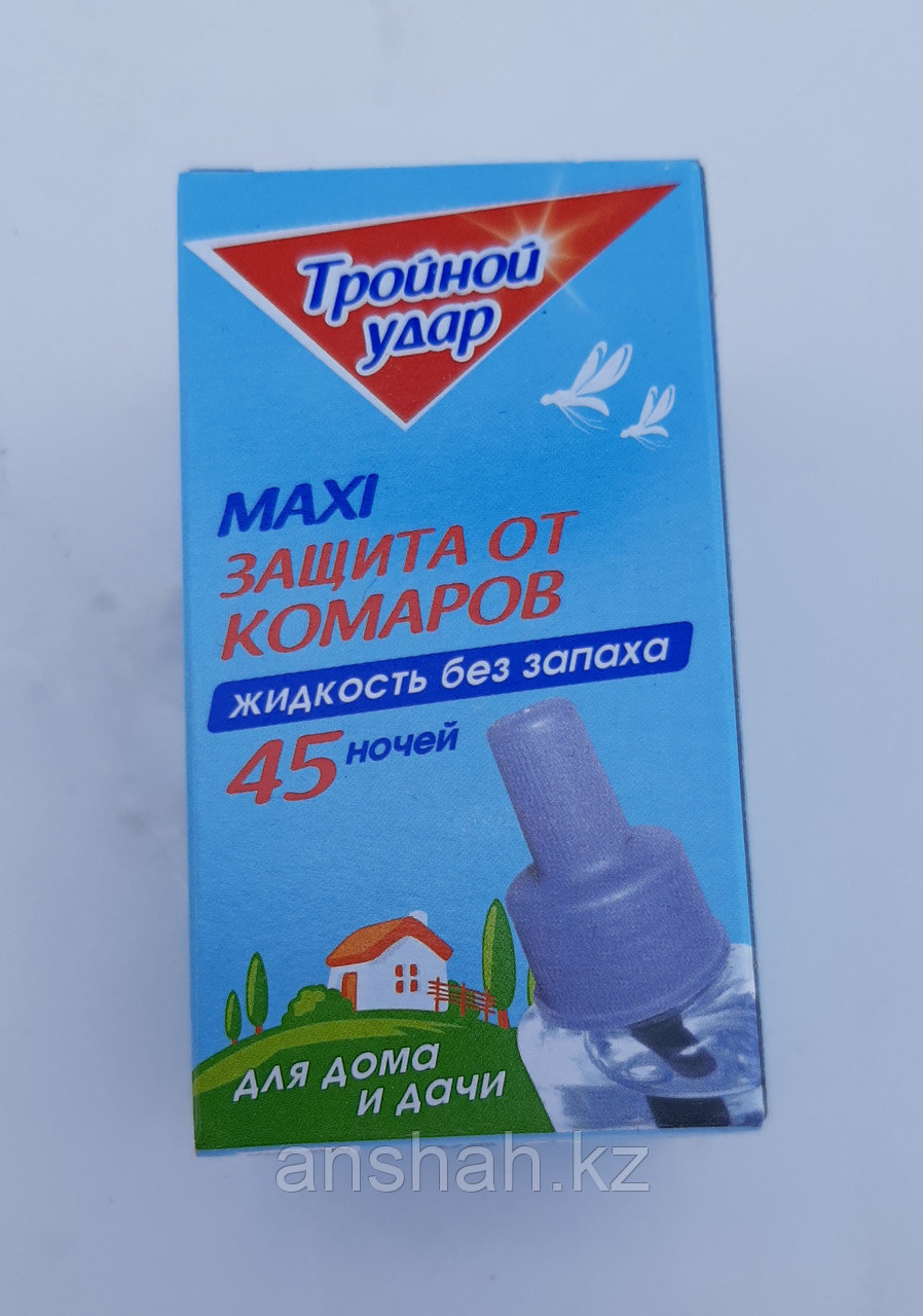 Жидкость от комаров 45 ночей Домовой тройной удар (50 шт)