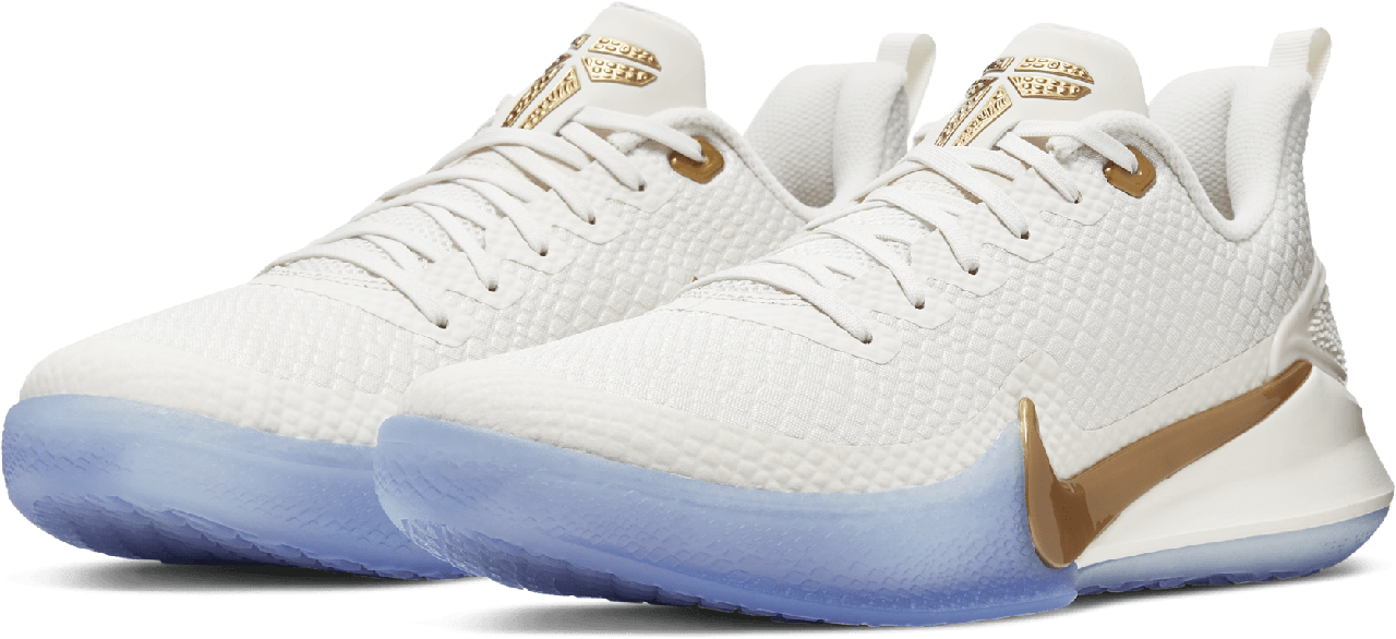 Баскетбольные кроссовки Nike Kobe Mamba Focus White\Gold