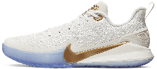 Баскетбольные кроссовки Nike Kobe Mamba Focus White\Gold, фото 2