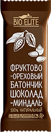 Батончик BioElite Шоколад-миндаль. Без упаковки