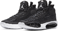 Баскетбольные кроссовки Air Jordan 34 (XXXIV) "Black\White" (40-46)